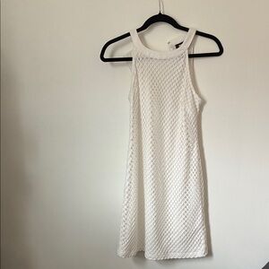 Alexia Admor White Crochet Mini Dress